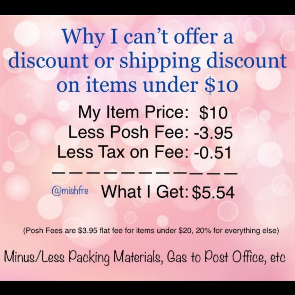 Sorry I can't offer a discount or shipping discount on items under $10